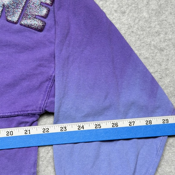 Disney Cruise Line Spirit Jersey Small Purple Blue Glitter Long Sleeve Shirt S * - Picture 11 of 12